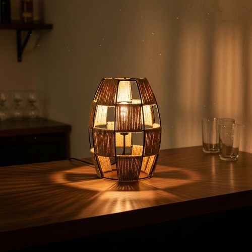 Lampe suspendue rotin - en,