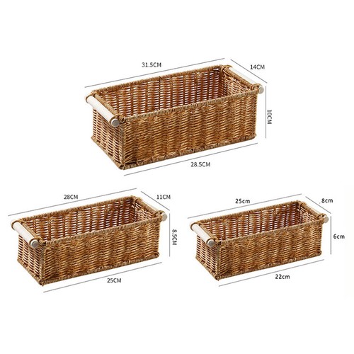 Panier rangement rotin - panier, de